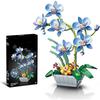 Orchid Building Set Competible With Adults Flowers Building Blocks Artificial Flowers Home Decor Toys Building Set For Girls 8+ Diy