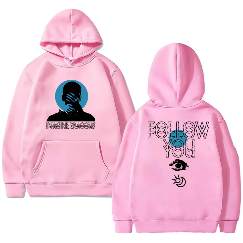 Imagine Dragons Follow You Песня Двусторонняя печать уличная мода Унисекс харадзюку мода Худи Мужчины женщины Повседневный Флисовые пуловеры