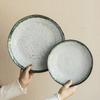 Минималистичный стиль Тарелка для стейка Высокая ценность Большая тарелка Керамическая тарелка Посуда Тарелка для дома Тарелка для овощей Обеденная тарелка Тарелка для пасты