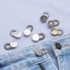 10Pcs Trousers Pants Stretch Waist Extension Metal Elastic Jeans Button Universal Spring Button