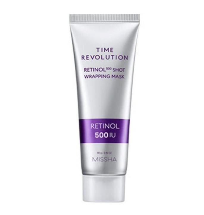 MISSHA Маска-обертывание Time Revolution Retinol 500 Shot 80 г – Антивозрастной и восстанавливающий уход