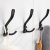 Waterproof Hanging Key Holder Black Golden Silver Coat Rack Door Hanger Robe Hook  Kitchen