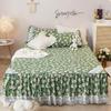 Cotton Bed Skirt Double King Size Bedspread Bedspreads Elastic Garden Spread the Queen Size Cover Linen Sheet Skirts for Beds