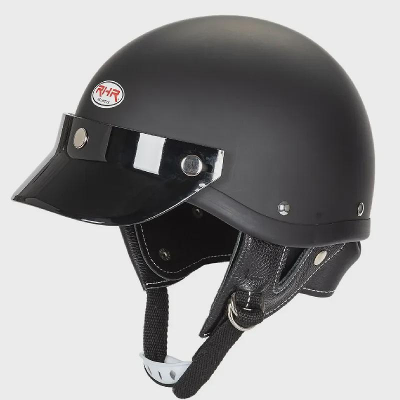 Легкий шлем FRP ручной работы в стиле ретро из японского стеклопластика с маленьким козырьком - дизайн RHR M45