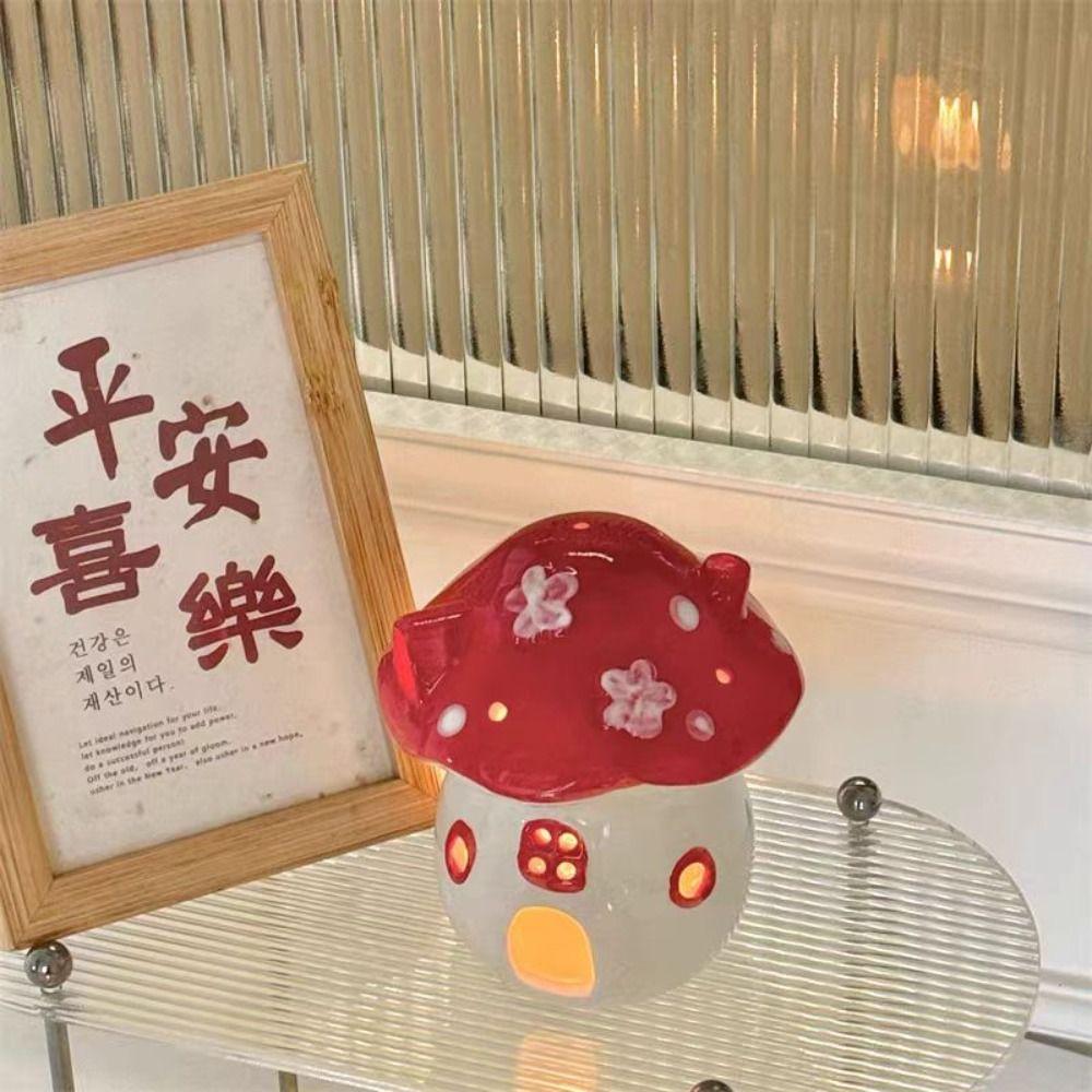 Romantic Ceramic Aromatherapy Stove Cartoon Mushroom Incense Burner Party Supplies