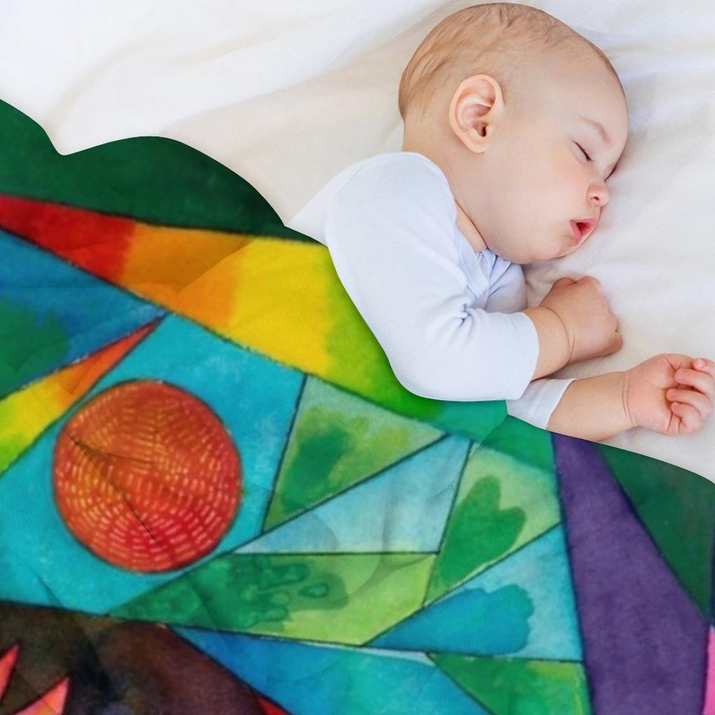 Feathered Friends Throw Blanket Baby bed plaid Polar Nap Blankets