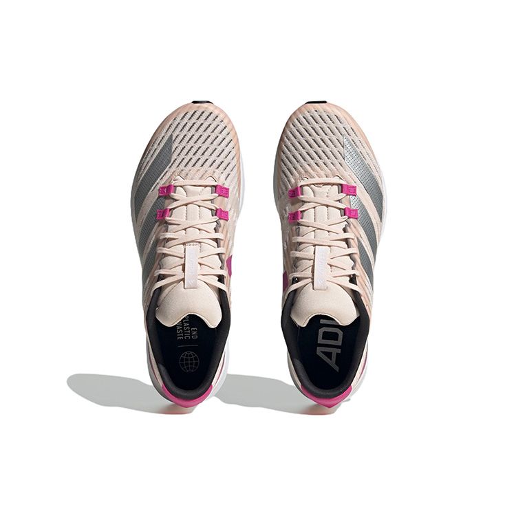 adidas Adizero Rc 5 Удобные Модные Ткань Нескользящие Износостойкие Легкие Низкие Беговые Кроссовки Мужские Сникеры Розовые HQ3678