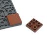 50 шт. Гладкие перевернутые строительные блоки 2x2 DIY развивающие плоские плитки Кирпичики Образовательные игрушки Собираемые части Совместимые 11203