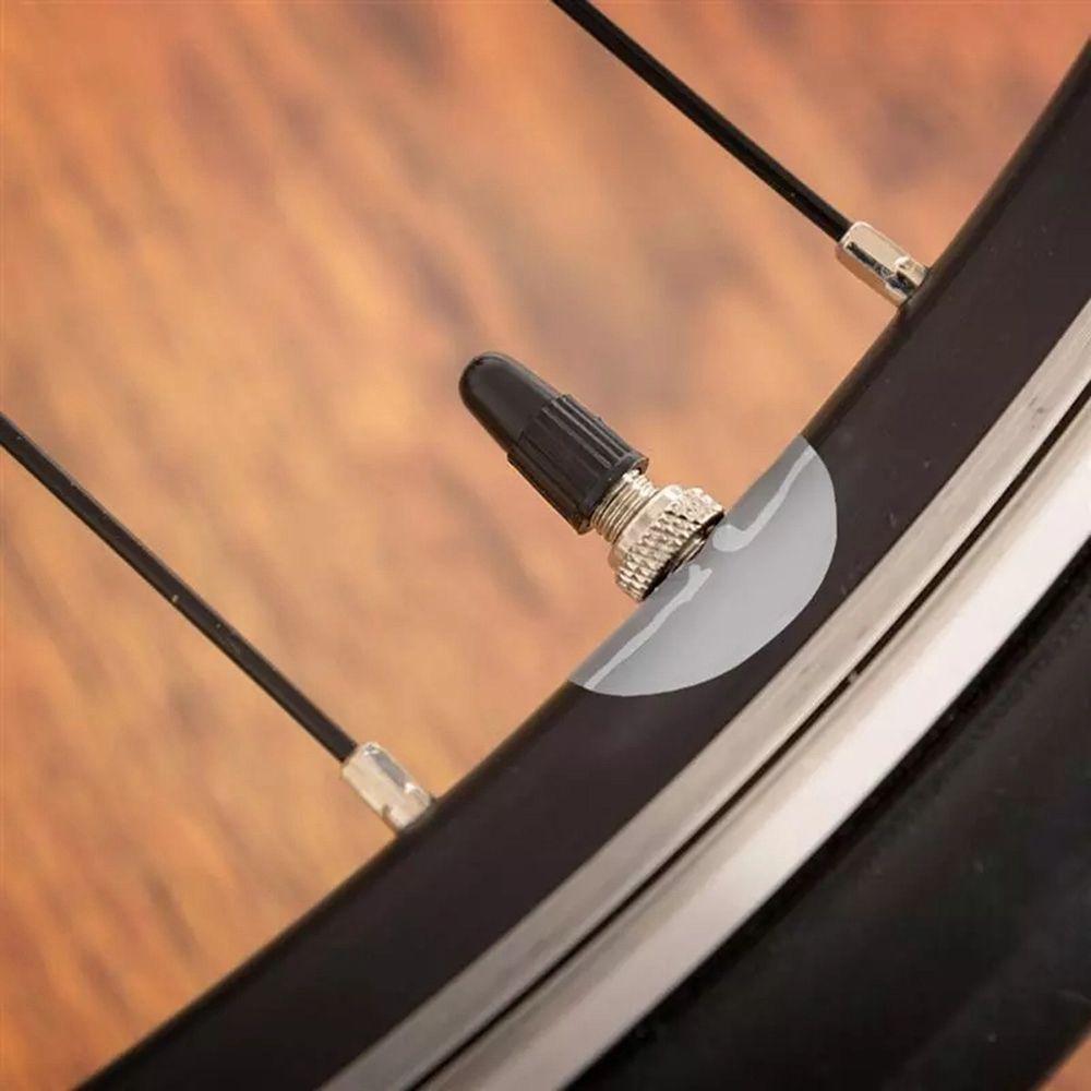 Bike Gas Air Nozzle Tube Tire Gasket Glue Pad Bicycle French Presta Valve Sticker Rim Protection