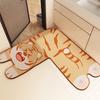 Диатомовая грязь коврик для пола мультяшная форма животного L-образный дизайн водопоглощающий