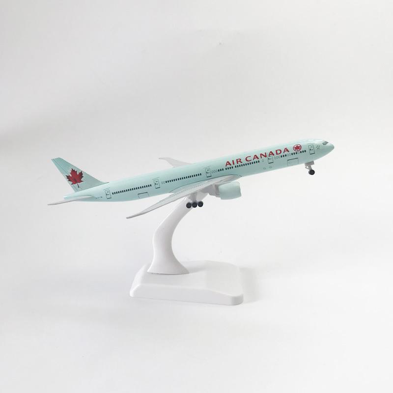 1/400 Модели Самолетов Канада 777 B777 Металлическая Модель Самолета Игрушка Реплика с Шасси Авиационная Симуляция Коллекционный Подарок