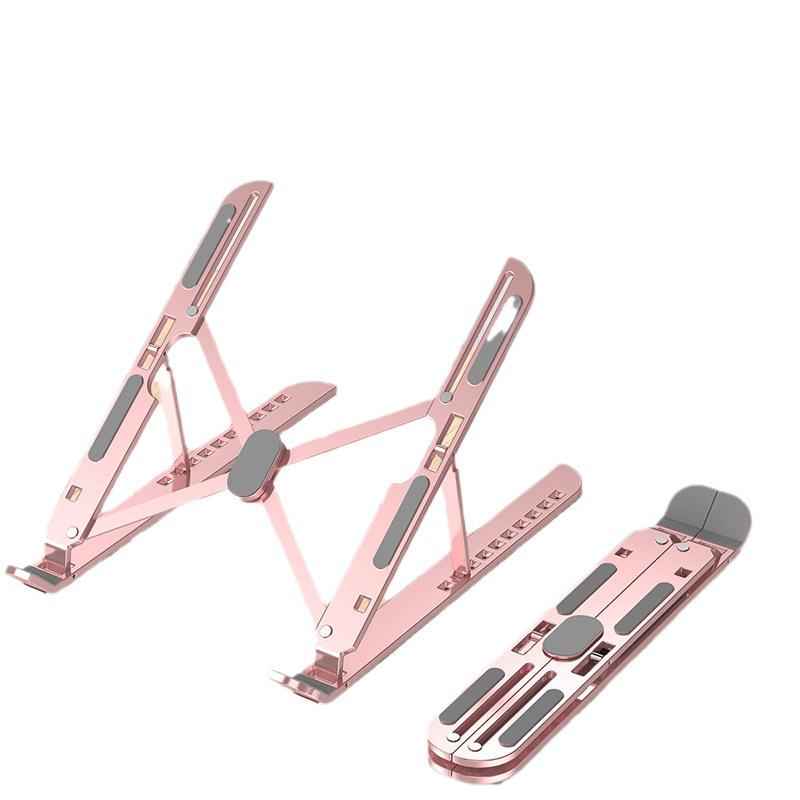 Регулируемая алюминиевая подставка для ноутбука с охлаждающей основой