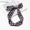 Retro Polka Dot Silk Scarf for Women - Elegant Narrow French Style Tie, Versatile Headband or Bag Ribbon