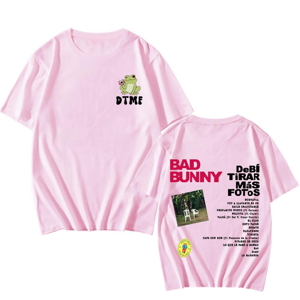 DTMF DeBí TiRAR MáS FOToS New Album T Shirt Bad Bunny Women/men Tee-shirt Graphic Printing Hip Hop Tshirt Sudaderas Retro Tees