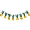 Hawaiian Party Decoration Green Leaf Pineapple Flamingo Banner Tropical Hawaii Theme Banners Happy Hawaiian Birthday Party Decor