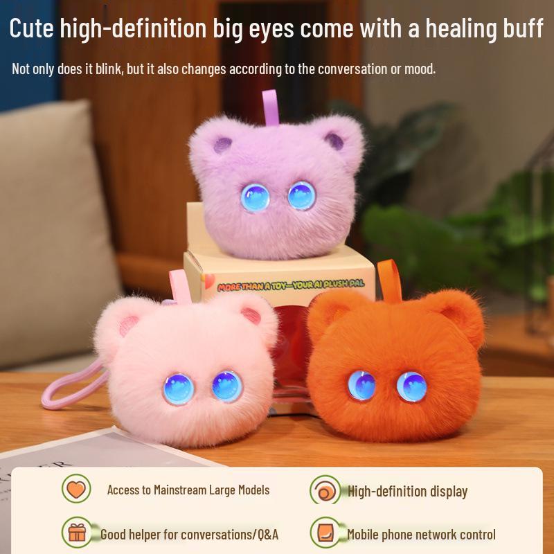 Плюшевая игрушка AI Spirit Cat: Интерактивный эмоциональный питомец и компаньон для обучения