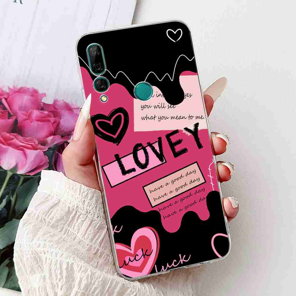 For Huawei Y9 Prime 2019 6.59" Case Soft Silicone Fashion Flowers TPU Cover For Huawei y9 Prime 2019 STK-L21 Bumper Shell Coque