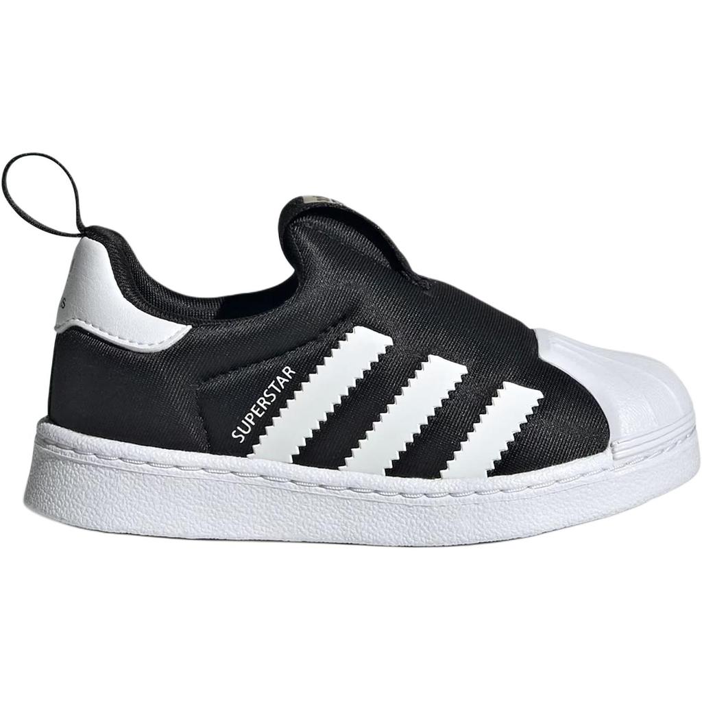 Adidas Originals SUPERSTAR 360 Classic And Versatile Low top Toddler Shoes Black Infant And Toddler KI8790