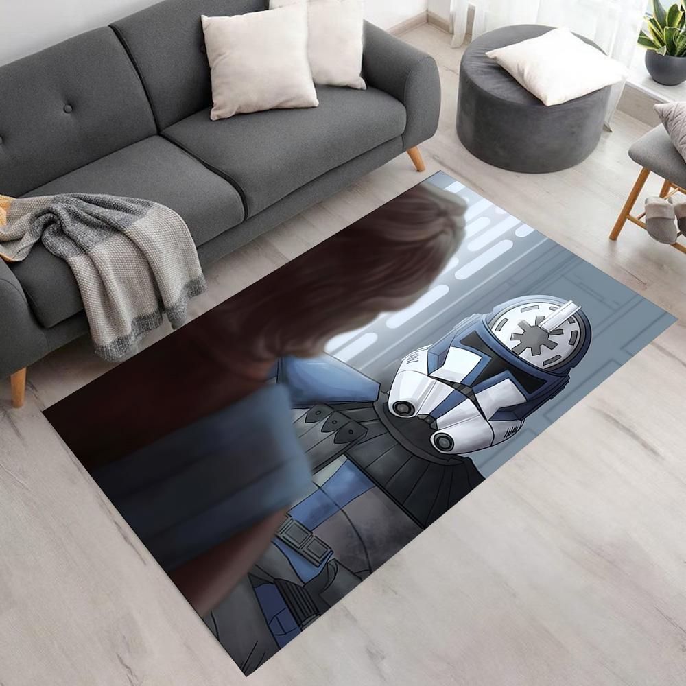 Star Wars Floor Mat Suitable for Dining Room Foyer Balcony Hallway Anti-slip Rug Anime Office Decor Luxury Gift for Birthday, Christmas, Wedding