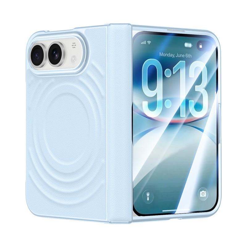 Тонкий магнитный чехол-книжка для iPhone 18 Duo С защитой по всей поверхности Премиальная отделка из искусственной кожи