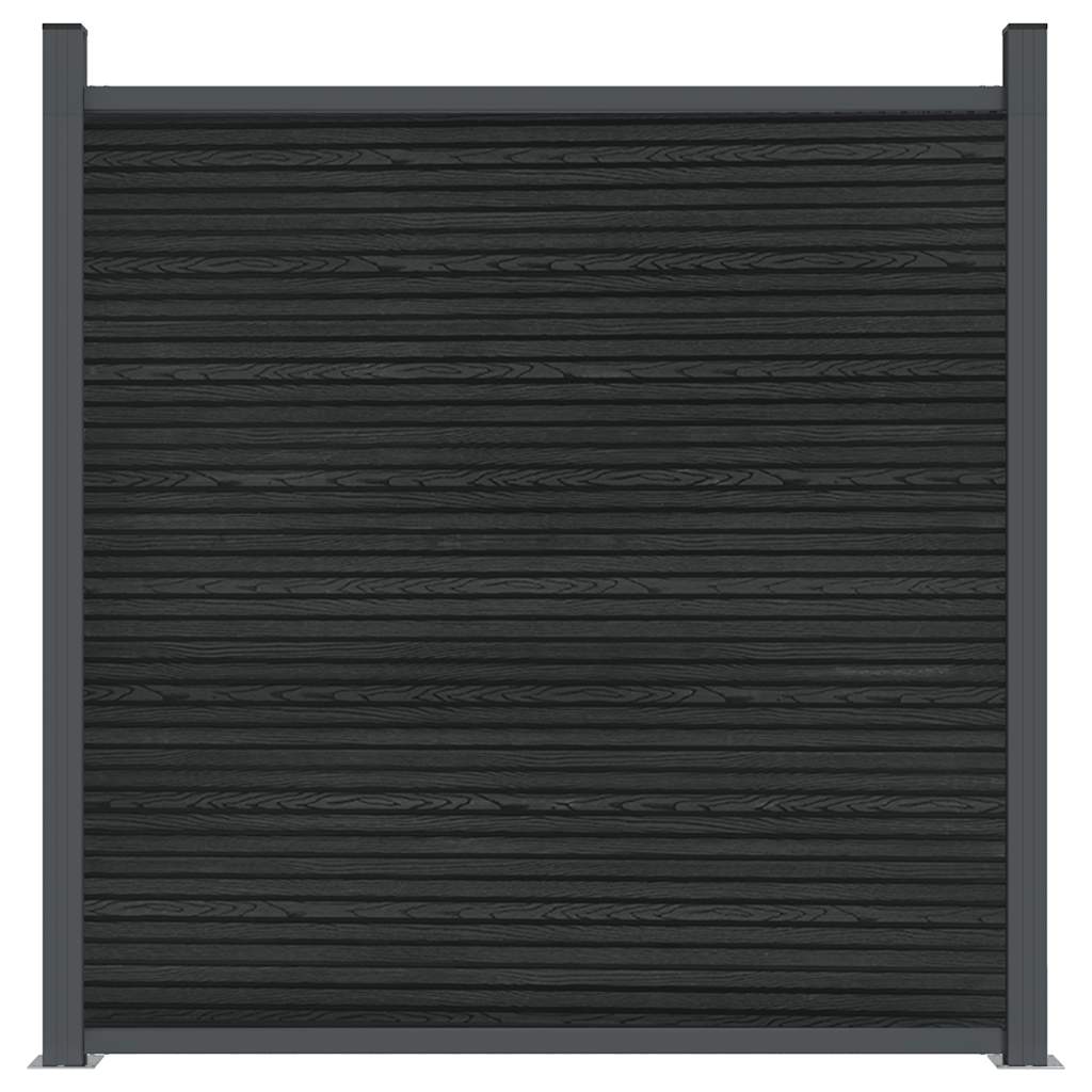 Fence Panel Gray 1218x186 cm WPC