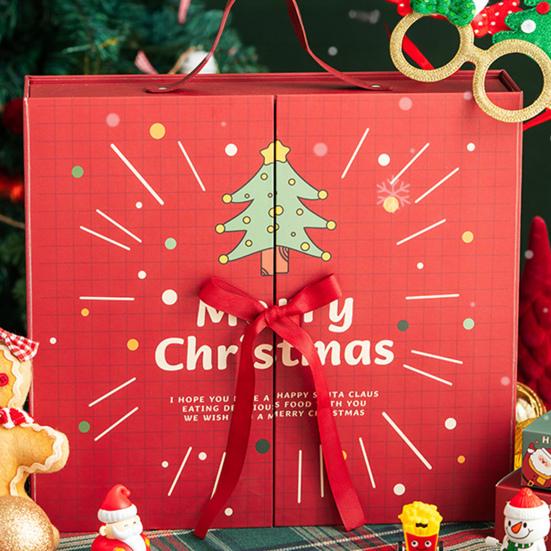 Christmas Advent Calendar Boxes 24-Day Countdown Gift Box Set DIY Advent Calendar Numbered Boxes for Kids And Family Xmas Holiday Gifts