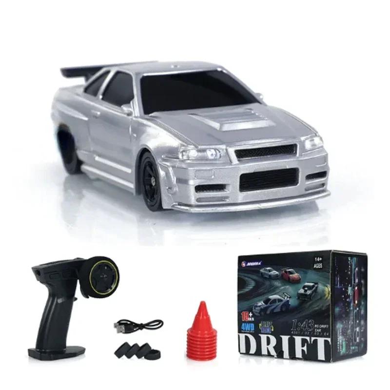 Новые улучшенные мини-игрушки 4WD 1/43 RC скоростной автомобиль RTR 2.4G радиоуправляемый гоночный автомобиль для дрифта полный привод высокоскоростная модель подарки