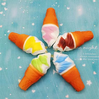 Jumbo Squishy 10 см конус мороженого медленно поднимающаяся детская игрушка мягкий телефон подвесной декор