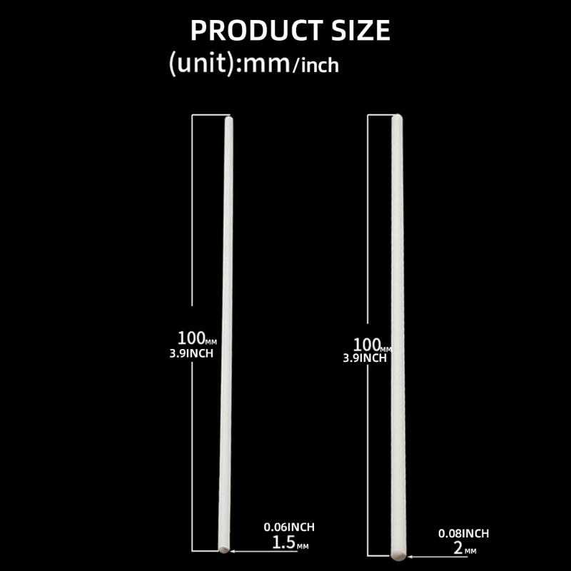 Pack of 100 Guitar Fingerboard Side Markers Resin Inlay Dots 2mm Thickness Guitar Accessory Set for Music Instruments