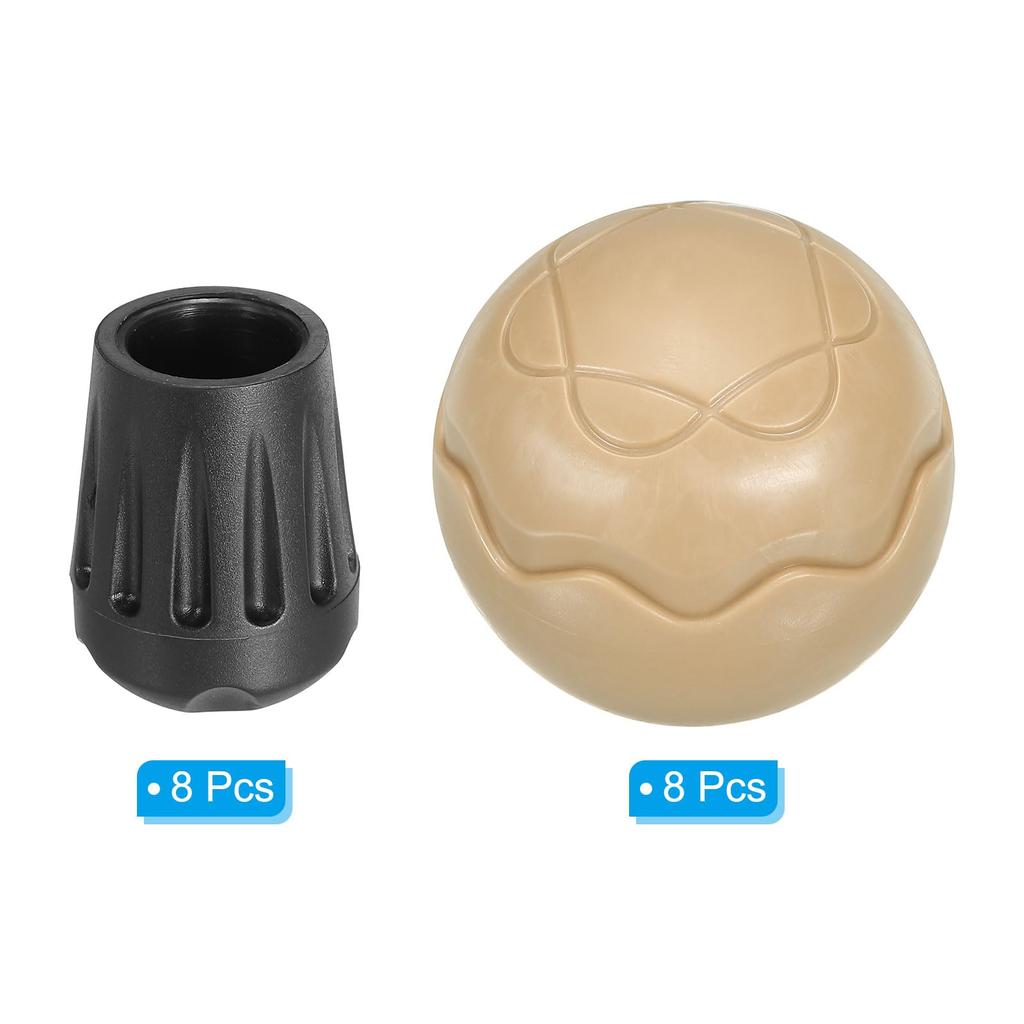 PATIKIL набор из 8 ножек стульев для кемпинга TPE, защита ножек складных стульев, подходит для ножек стульев бежевого цвета