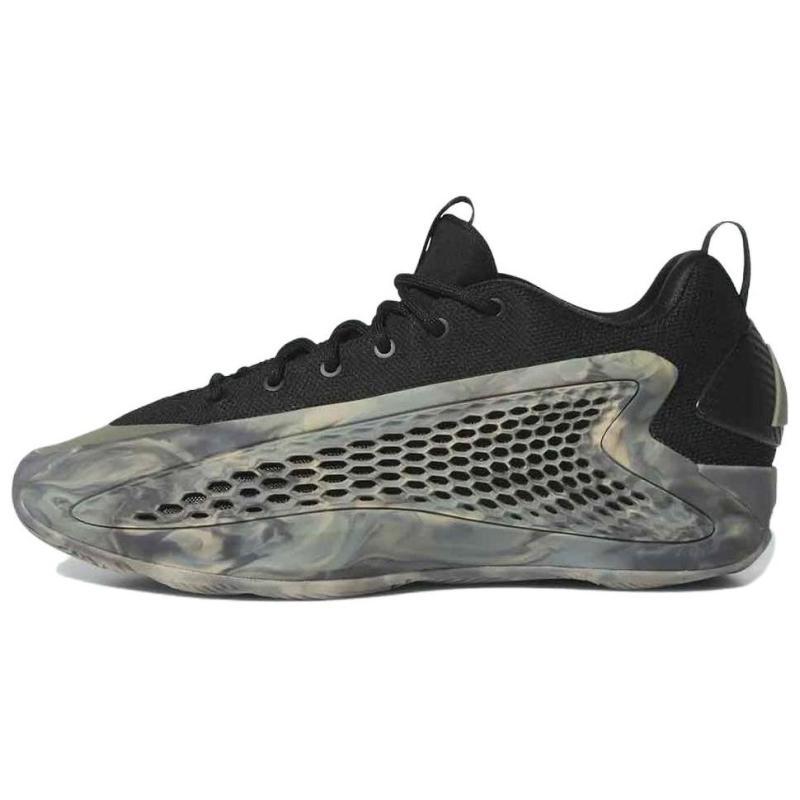 adidas АЕ. 1 Низкие кроссовки для баскетбола 'MX Grey' с поддержкой, мужские Ascend, черные камуфляжные кроссовки JI4066