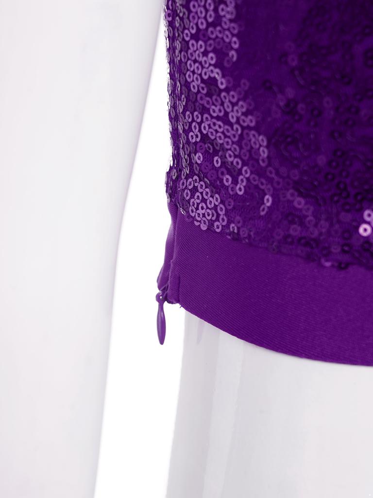 Детский укороченный топ с прозрачными рукавами, украшенный пайетками, и брюки с цепочками, джазовый наряд для выступлений