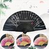 1 шт. Бамбуковый веер Многоцветный Складной Винтажный Китайский стиль Декор для дома Ручной складной веер для церкви Свадьбы Вечеринки Подарков