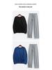 Liquid Ice Silk Ultra-Thin Men's Pajama Set - Spring/Summer Long Sleeve Top & 9/9 Length Pants, High Elastic Home Wear