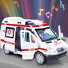 1:32 Mini Car Diecast Ambulance Fire-Truck Policecar Model Sound And Light Vehicle Simulation Collection Gifts Toys Boys