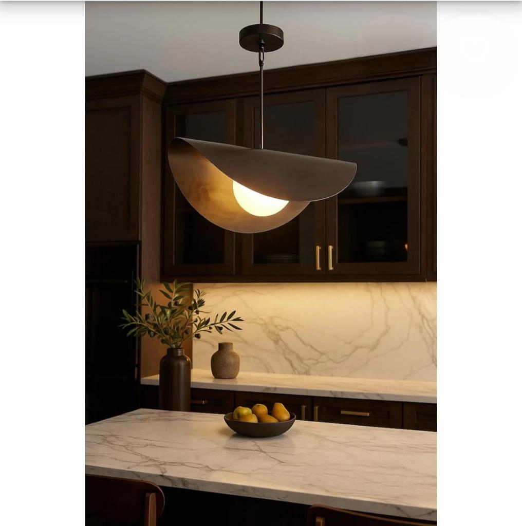 Italian Brass Chandelier With 1 Large Globes Opaline Sputnik Chandelier Luxury Collection Restaurant Accents & Light Fixtures