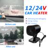 Multifunctional Fan Heating Machine 120W Auto Warm Demister 360 Degree Rotation Hot Air Radiator Auto Accessories