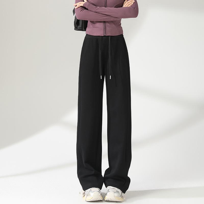 Женские спортивные брюки Petite High-End Drape Wide-Leg Spring Sports - Универсальные, повседневные, узкие, прямого кроя