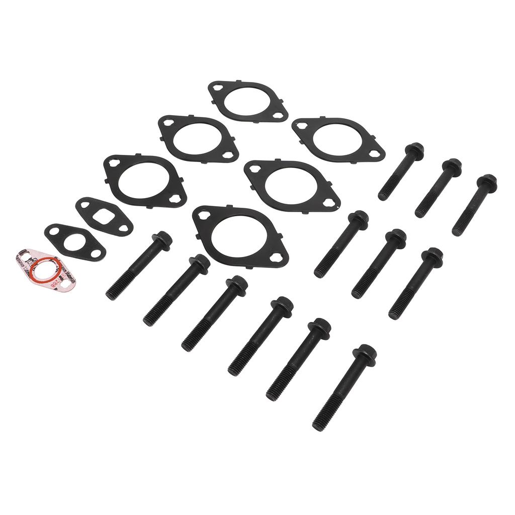 Exhaust Manifold Gasket with Bolts Metal Alloy 3937479 for Cummins ISL QSL ISC QSC 8.3L 8.9L