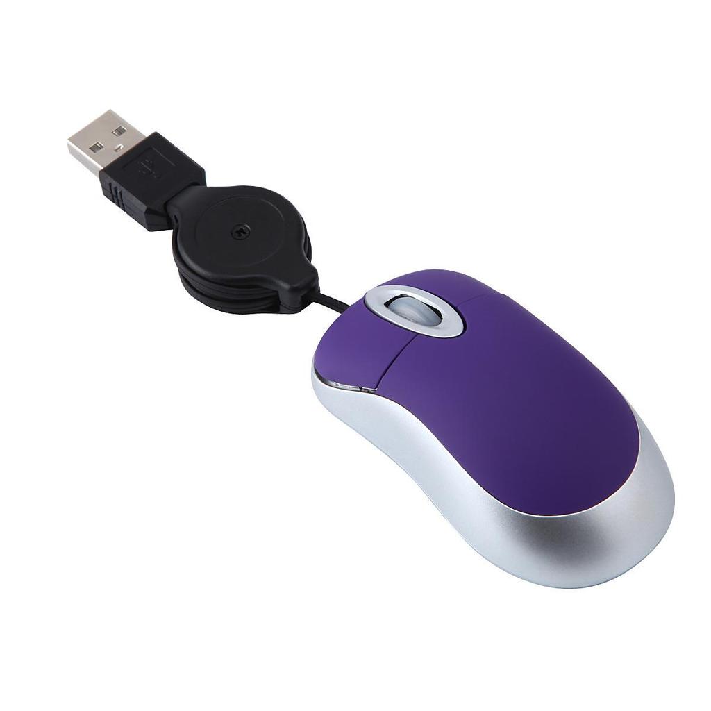 Children's Wired Mini Mouse with USB Retractable Cable – Creative Computer Peripheral for Laptops