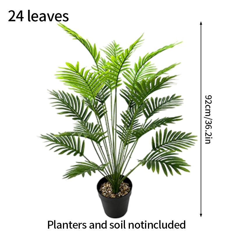 Большая искусственная пальма, листья бананового растения, пластиковое зеленое растение, домашний декор, искусственные деревья, имитация большого растения в горшке