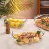 Жаропрочная стеклянная форма для выпечки с ручками Прозрачная прямоугольная форма для кекса для духовки Микроволновой печи Холодильника Многоцелевая форма для запеканки для лазаньи Рыбы
