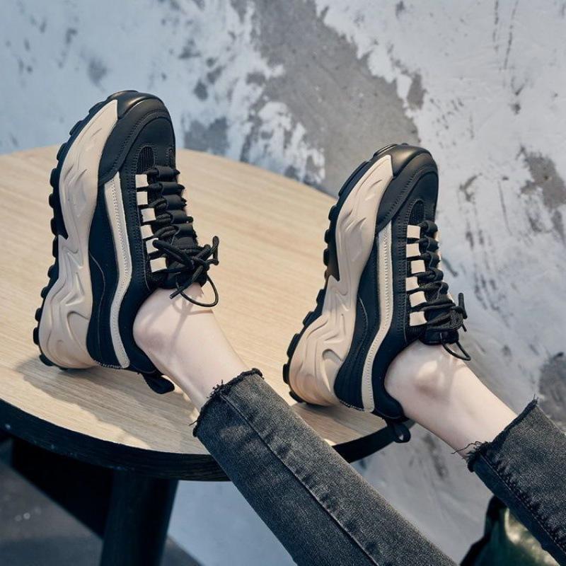 Fried Street Dad Shoes женские Ins модные весенние новые туфли Muffin Shoes повседневные кроссовки на платформе