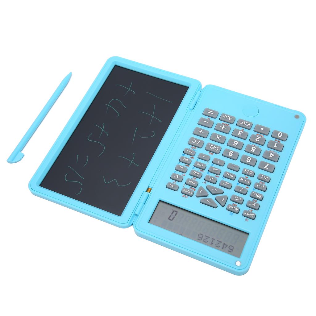 Calculator with Notepad Portable 10 Digits LCD Display Scientific Calculator for School Meetings and Family
