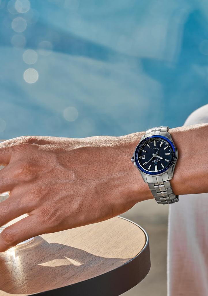 Часы Oceanus [Casio] Manta с Bluetooth-радио, солнечным сапфировым стеклом OCW-S400-2AJF, мужские, серебристые