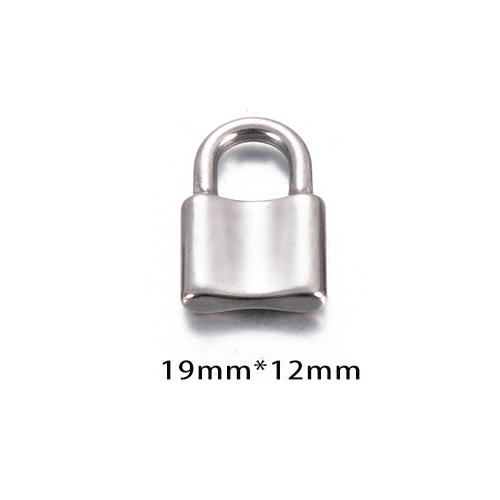 Wholsale 10pcs/lot Stainless Steel Lock Charm Fit Necklace Bracelet Padlock DIY Charm Pendant Jewelry Making