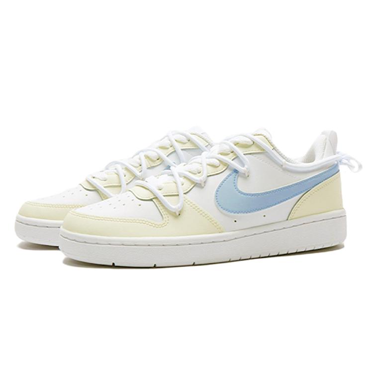 Nike Court Borough 2 Пузырчатая Медуза, Сырная Содовая Нескользящая Износостойкая Нескользящая Износостойкая BQ5448-100(Команда15-)
