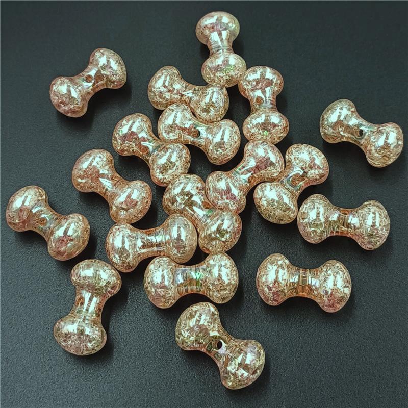 Материалы для изготовления украшений своими руками ручной работы, модные аксессуары в виде гантели, креативные бусины-вспышки цвета кристалл AB, 5 шт., браслет, ожерелье, акриловые аксессуары