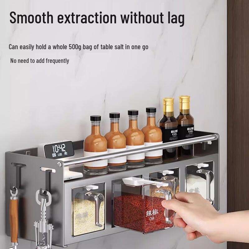 Yingbai Modern Kitchen 4-Grid Spice Organizer Set