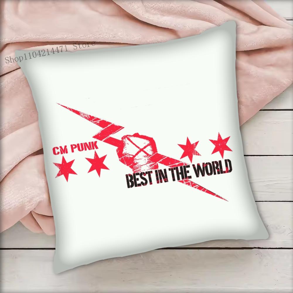 1 шт. Наволочка CM Punk WWE Квадратная Спальня Диван Досуг Комфортная Подушка Автомобиль Гостиная Украшение Дома